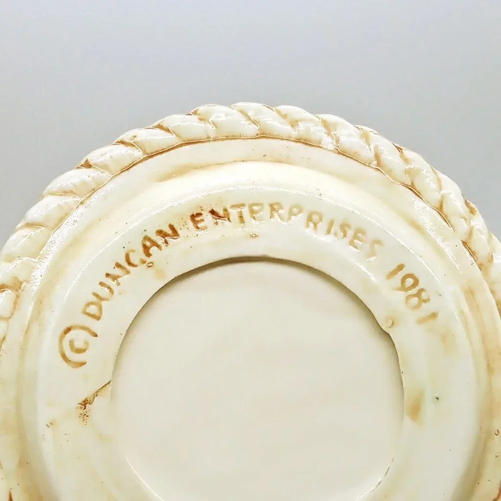 Vintage Duncan Enterprises 1981 Ceramic Seagull Coasters Serving Set